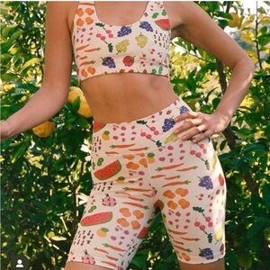 NWT MATE X Lisa Says Gah Organic Stretch Biker Shorts Size small and xs